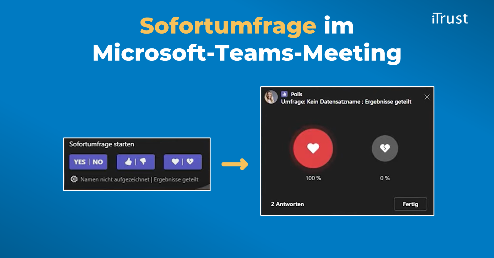 Microsoft-Teams-Update Dezember 2022: Sofortumfrage