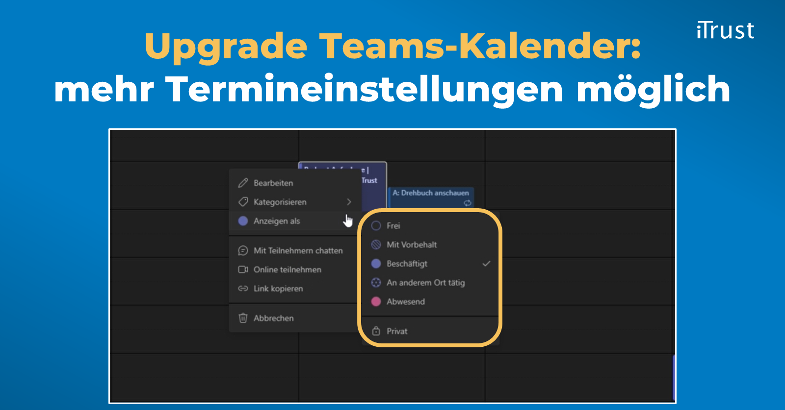 Upgrade Teams-Kalender