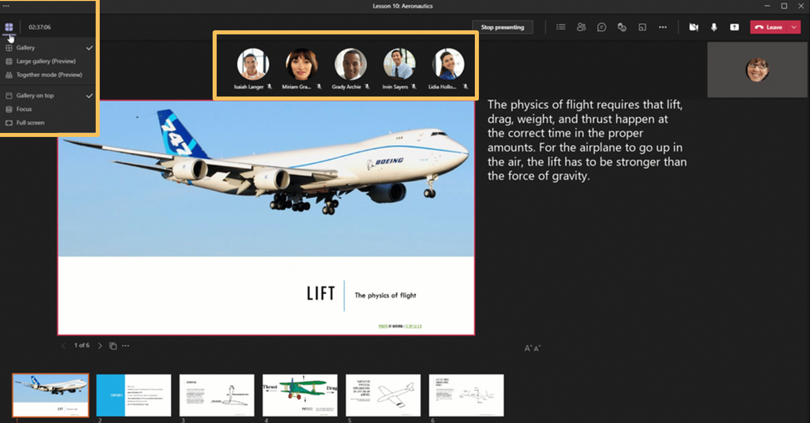 Was ist neu in Microsoft Teams - View switcher
