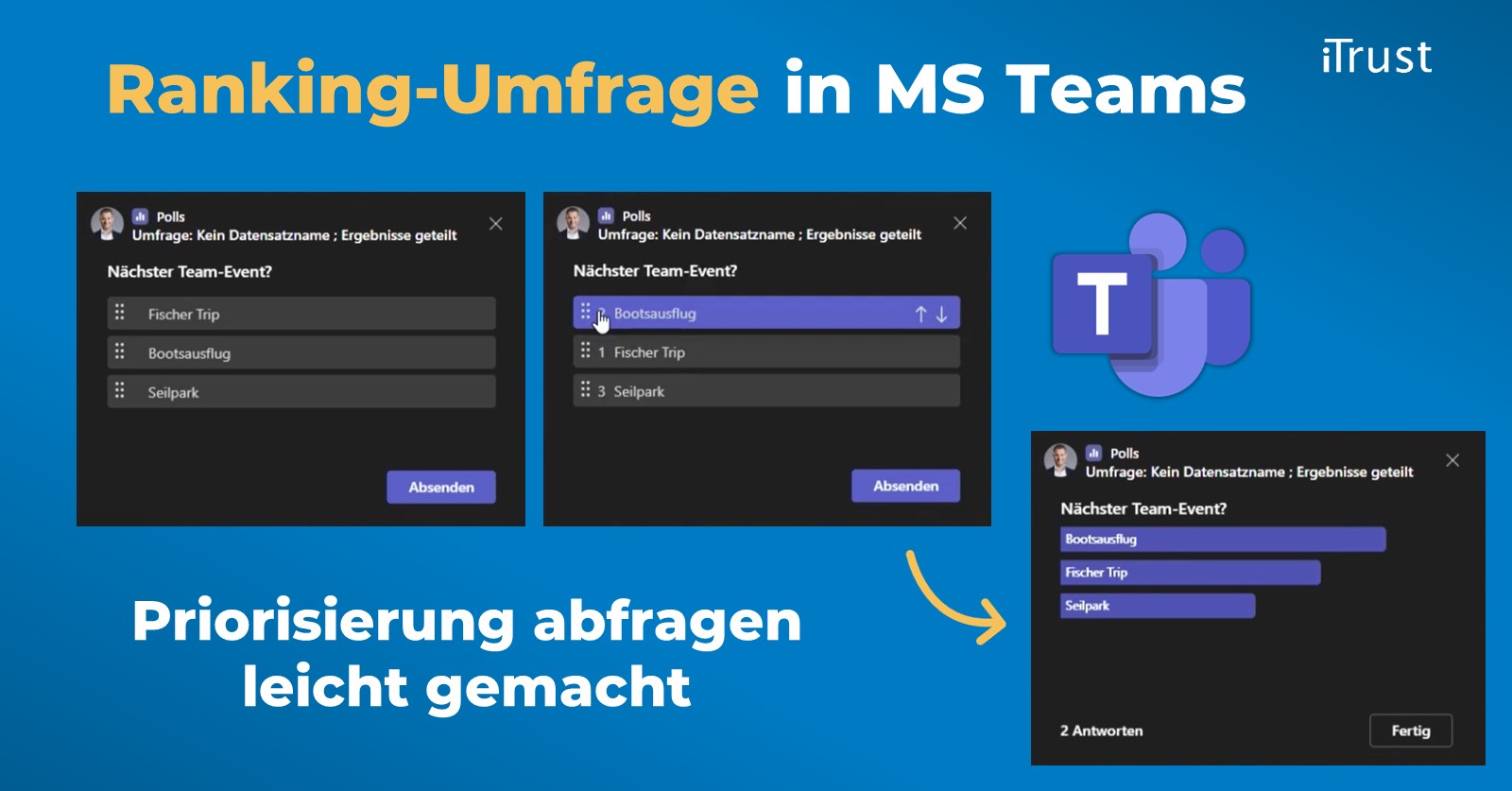 Microsoft-Teams-Update - Oktober 2022 - Ranking-Umfrage erstellen