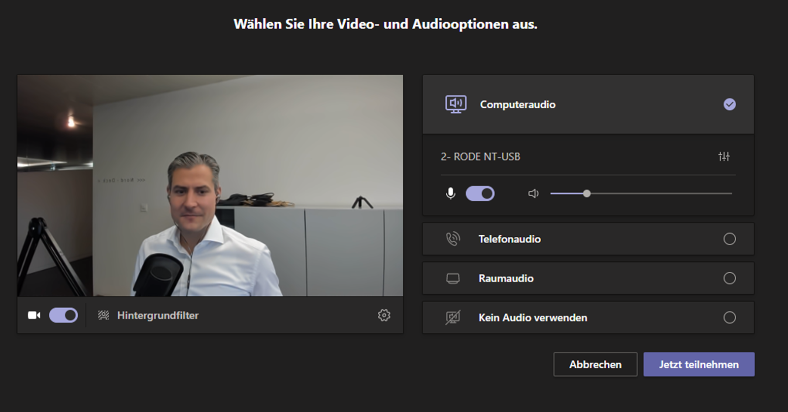 MS Teams Update | Einstiegsdialogfenster