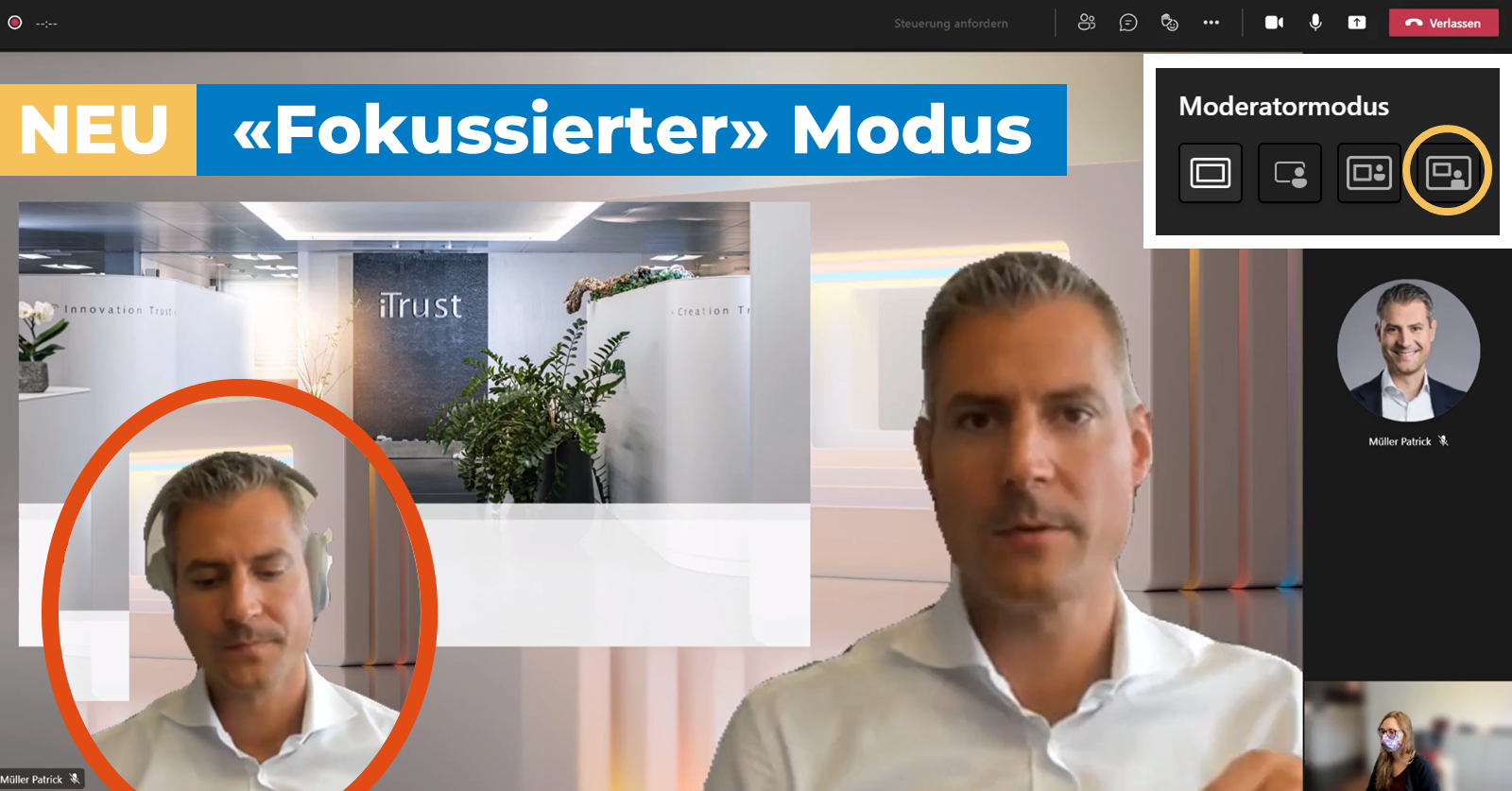 Microsoft-Teams-Update: Fokussierter Präsentations-Modus