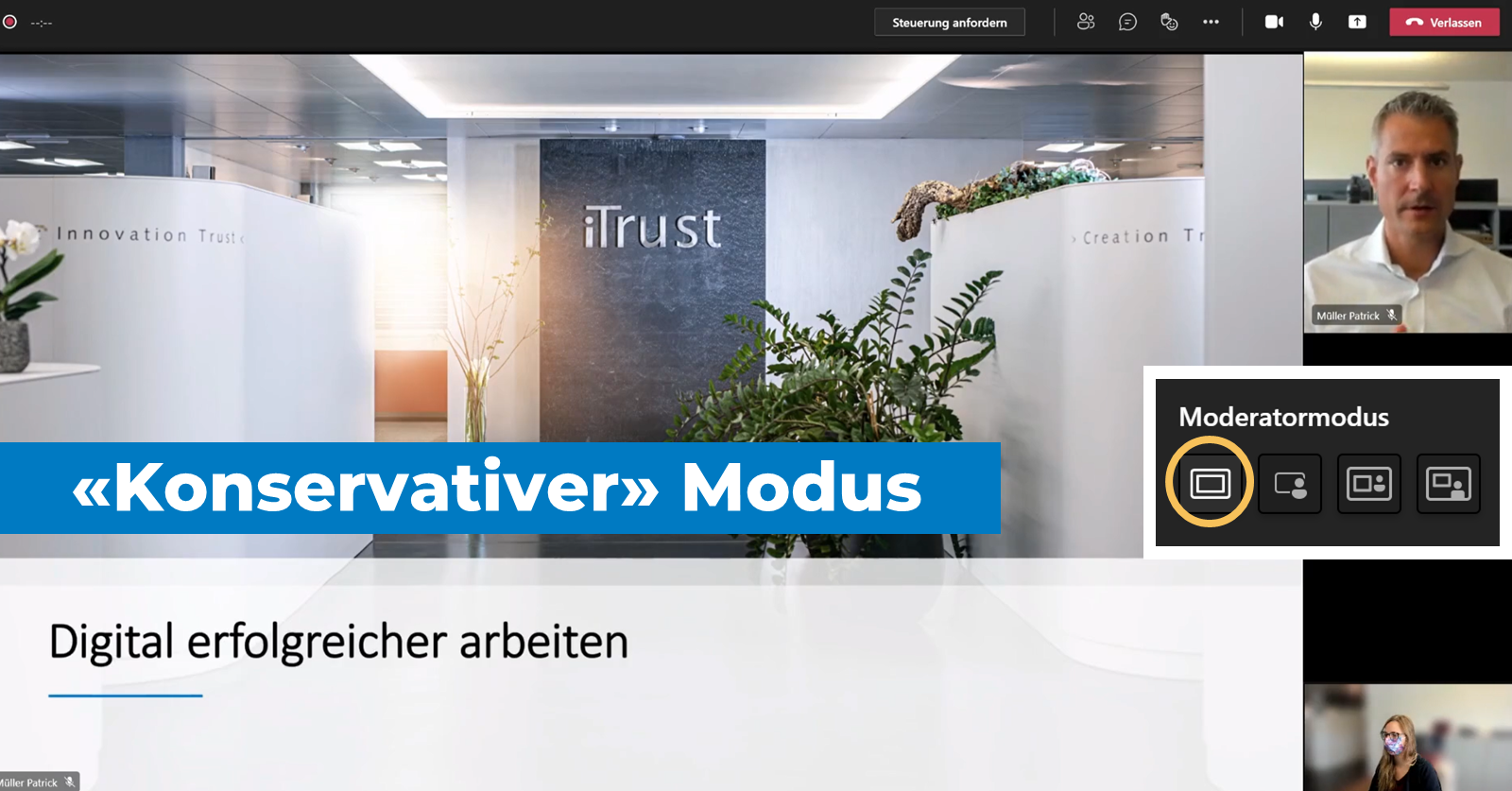 Microsoft-Teams-Update: Konservativer Präsentations-Modus