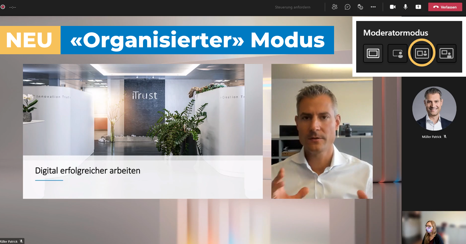 Microsoft-Teams-Update: Organisierter Präsentations-Modus