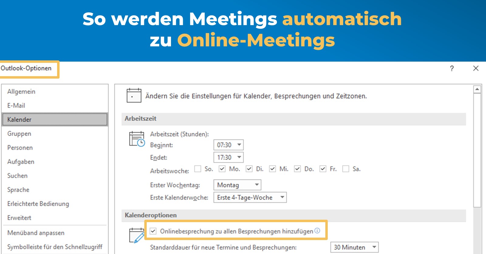 Was ist neu in Microsoft Teams: Automatischer Online-Meeting-Link erstellen lassen - Screenshot
