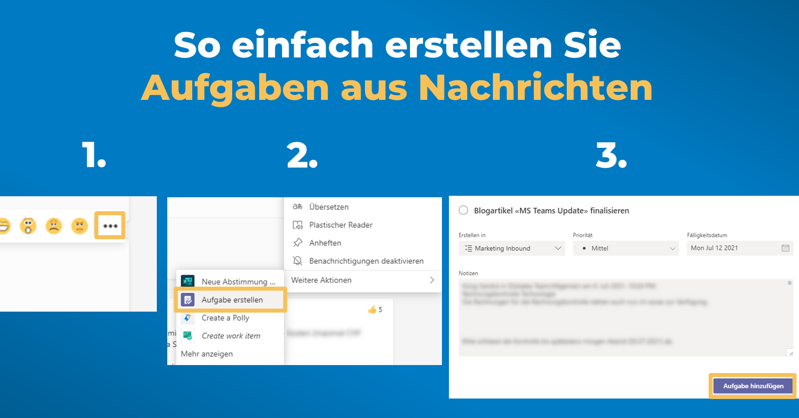 Was ist neu in MS Teams - Aufgaben erstellen aus Nachrichten